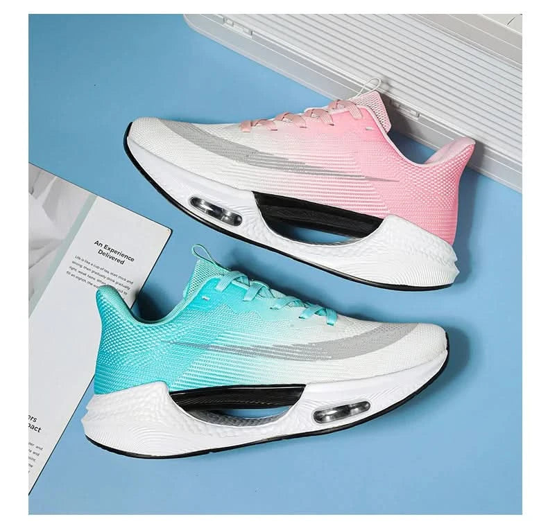 Men Running Sneaker Air Cushion Marathon Running Shoes Breathable Runner Trainers Women Platform Sports Shoes Speciality Sneaker - M & M Global