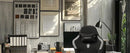 Dowinx Fabric Gaming Chair with Pocket Spring Cushion,Breathable Computer Chair with Massage Lumbar Support and Footrest