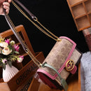 Light luxury women's bag 2025 new high-end color contrast single shoulder underarm bag designer fashionable crossbody small squa - M & M Global