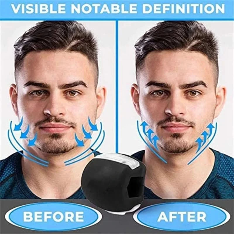 Jaw Line Exerciser Ball Jaw Line Trainer Face Facial Muscle Exercise Ball JawLine Chew Ball Face Muscle Training Fitness Equipme - M & M Global