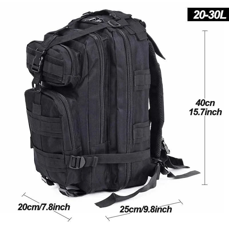 20-30L Classic Tactical Backpack Waterproof Travel Sports Bag Fishing Hunting Outdoor 600D Rucksacks Camping Hiking 3P Pack Bags - M & M Global