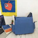 Preppy Casual Nylon Crossbody Bag For Men Women Teen Messenger Bag, Student Commuter Single Shoulder Bag For Travel Daily Use - M & M Global