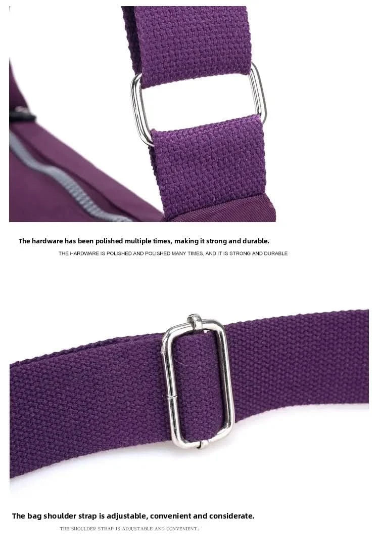 Large Capacity Nylon Crossbody Shoulder Bag for Home Use Middle-Aged And Elderly Women Casual Multi-Socket Slanting Bag - M & M Global