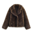 2026 Winter Women's Street Fashion Faux Fur Jackets For Women Long Sleeves Double-Sided Thick Warm New Casual Coats