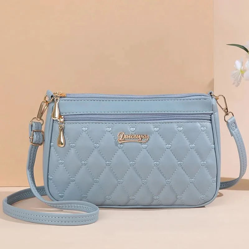 Embroidery Messenger Bags Women Leather Handbags Bags for Women Sac a Main Ladies hair ball Hand Bag - M & M Global