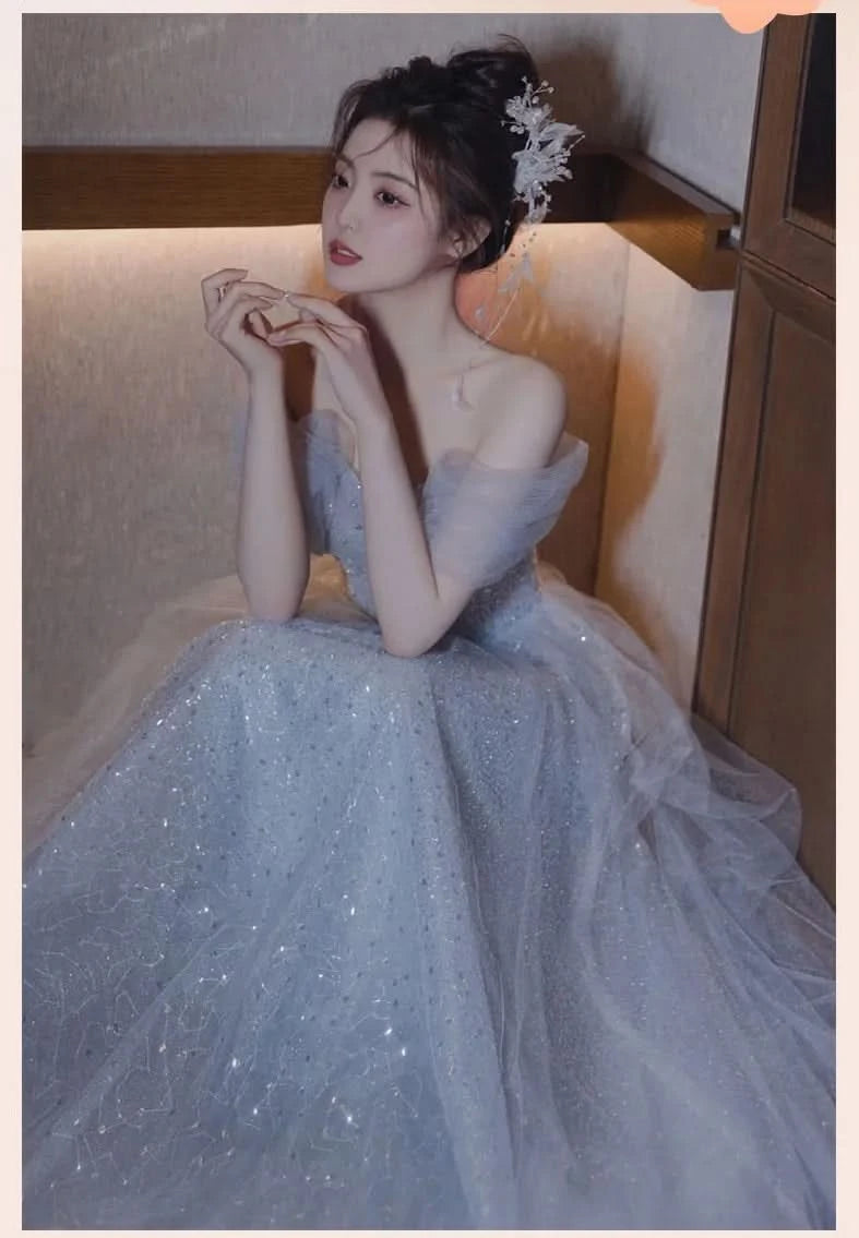 Y2k Evening Dresses Women's 2025 New Summer Banquet Long Dress Slim Sexy Light Luxury Art Test Host Adult Birthday Party Dress - M & M Global