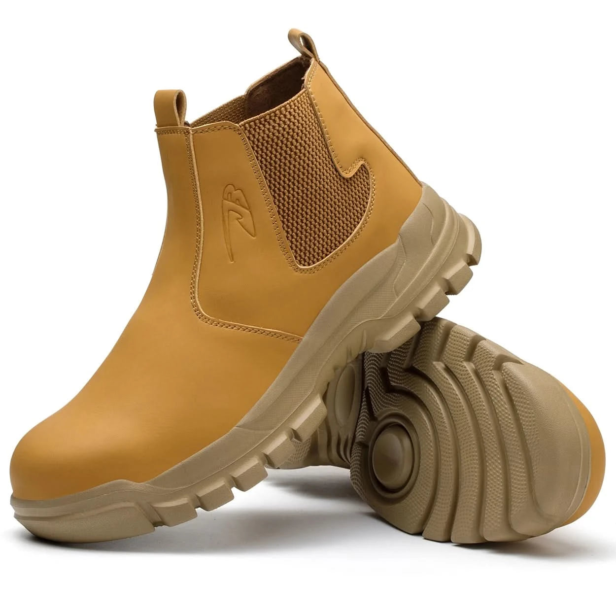 Waterproof Men's Safety Work Boots Steel Toe Shoes Anti Impact And Anti-Puncture Outdoor Adventure Hiking Protective Boots