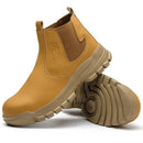 Waterproof Men's Safety Work Boots Steel Toe Shoes Anti Impact And Anti-Puncture Outdoor Adventure Hiking Protective Boots