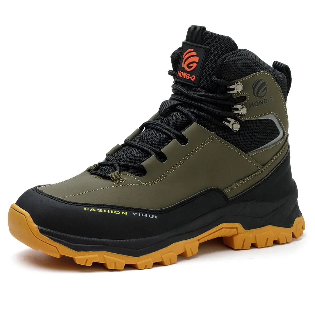 Mens Work Boots Steel Toe Safety Sneakers with Metatarsal Guard Slip-Resistant Puncture-Resistant Sole for Warehouse & Delivery