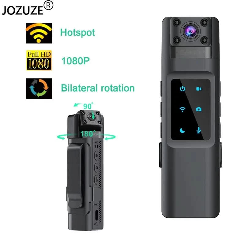 JOZUZE NEW WIth Wifi Hotspot Mini Camera 1080P Portable Digital Video Recorder Body Camera Night Vision DVR Miniature Camcorder - M & M Global