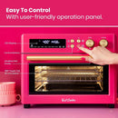 Limited Edition Happy Pink Infrared Heating Air Fryer Toaster Oven, Extra Large Countertop Convection Oven 10-in-1 Combo, 6-Slic - M & M Global
