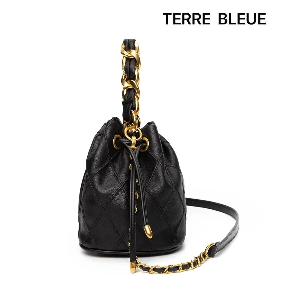2024 New Luxury Lightweight Women's Handbag Niche Design Chain Crossbody Bucket Bag Fashionable Shoulder Bag - M & M Global