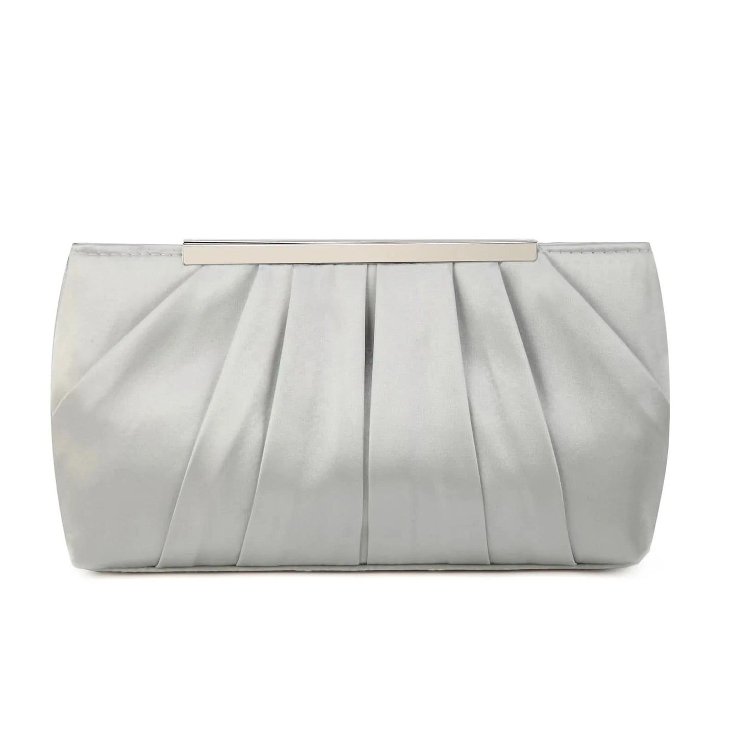 European and American pleated silk polyester dinner bag, simple and generous ladies hand bag, large capacity ladies bag - M & M Global