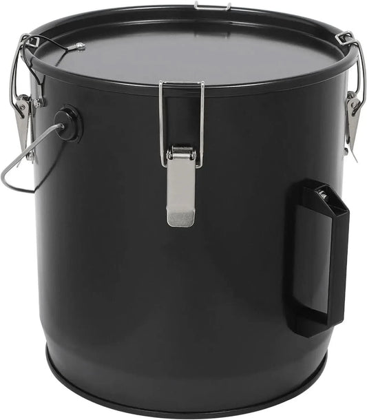 6 Gallon Fryer Grease Bucket Oil Disposal Oil Bucket with Lid and Filter Bag - M & M Global