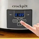 6 Quart and Split 2.5 Quart Double Slow Cooker and Food Warmer, Programmable Slow Cooker with Timer, Stainless Steel - M & M Global