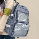 Japanese Style Transparent Ita Bag for Girls Comic Cons Large Capacity Women Backpack Fashion School Bags for College Student JK - M & M Global