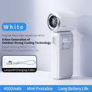Mini Handheld Fan 4000mAh Pocket Portable High-speed Brushless Motor With Digital Display Outdoor Travel Cooling Turbo Jet Fan - M & M Global