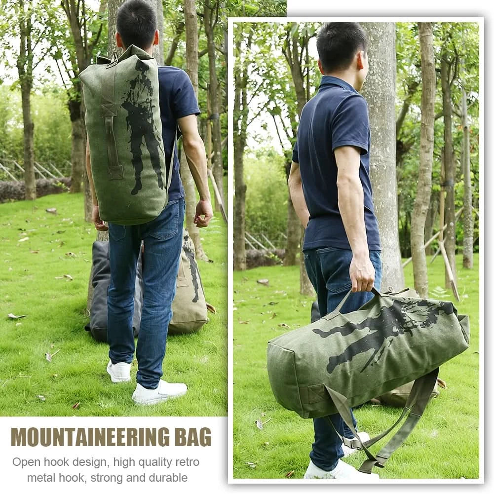 Large Capacity Rucksack Men's Travel Bag Mountaineering Backpack Male Military Hunting Bucket Bag Rucksacks Tactical Backpacks - M & M Global