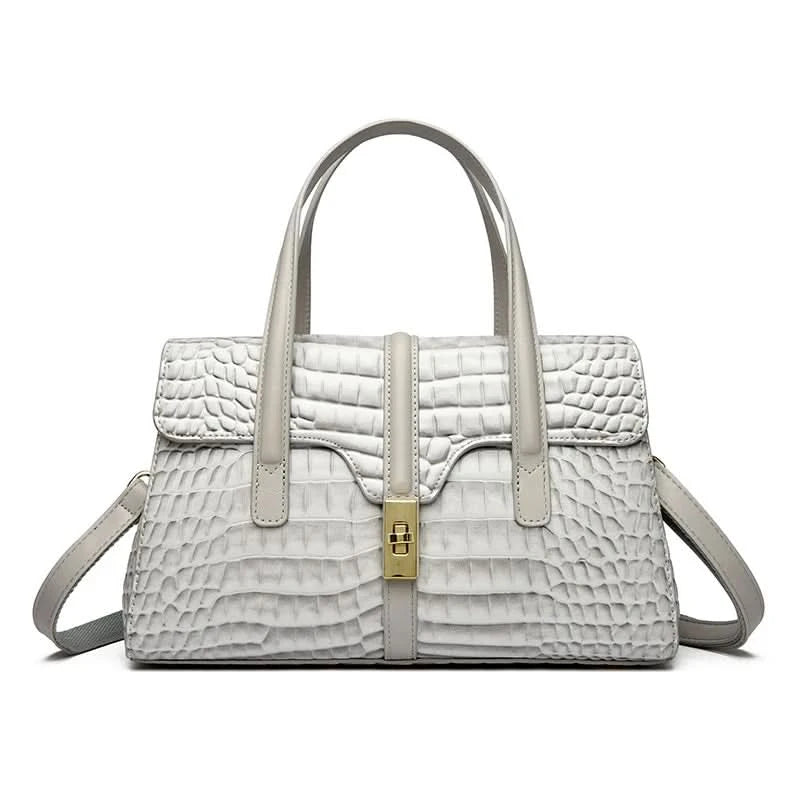 Luxury Shoulder Tote Bag Alligator Patent Leather Hand Bags for Women 2025 Designer Daily commuting Handbags HIgh Quality Sac - M & M Global