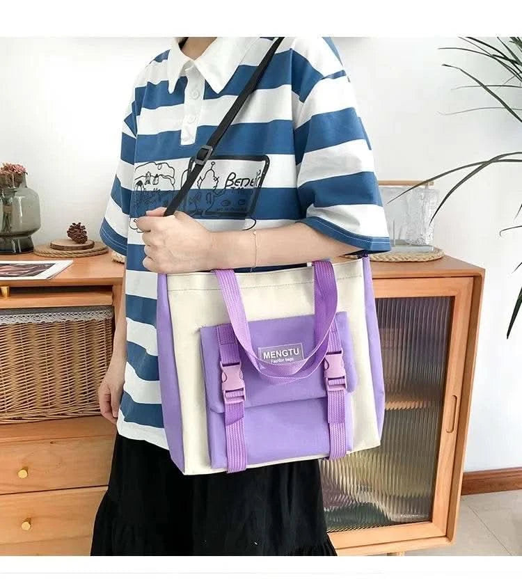 5PCS Kit Backpack Female Fashion Lady High Capacity Waterproof College Trendy Girls Laptop School Bags Cute Girl Travel Book Bag - M & M Global