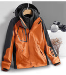 Two-piece Jacket for Men Detachable Windproof Waterproof Mountaineering Clothing 3-in-1 Outdoor Waterproof Jacket New Style