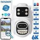 BESDER 6K 12MP Wifi Camera PTZ Dual Screen 8X Digital Zoom AI Auto Tracking Outdoor 8MP CCTV IP Camera Security Protection iCSee - M & M Global