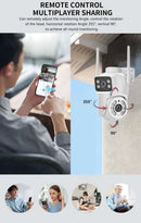 6MP WiFi Camera PTZ Dual Screens Auto Tracking Night Vision CCTV Surveillance Camera Outdoor 4MP Security IP Camera icsee - M & M Global
