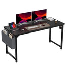 JHK Computer Desk Writing Study Office Gaming Table Modern Simple Style Compact with Side Bag Headphone Hook Easy Assembly