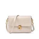 Genuine leather tofu bag large capacity high-end sense one-shoulder armpit commuting practical cowhide crossbody women's bag - M & M Global