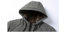 Winter Men's Fleece Warm Down Parkas Fashion Men Cotton Thick Padded Coats Men Thermal Windbreaker Hooded Overcoats Clothing