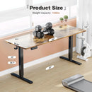 JHK Electric Desk Height Adjustable 63x24 Inch Stand Up Sit Stand Computer Workstation Ergonomic Work Table For Home Office