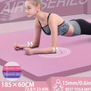 10/15MM Thick NBR Yoga Mats Anti-slip Sport Fitness Mat Blanket For Exercise Yoga And Pilates Gymnastics Mat Fitness Equipment