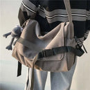 Canvas Messenger Bag Ladies Big Capacity Handbags Shoulder Bag Youth Girls Student School Bags Fashion Men Crossbody Bags Bolsos - M & M Global