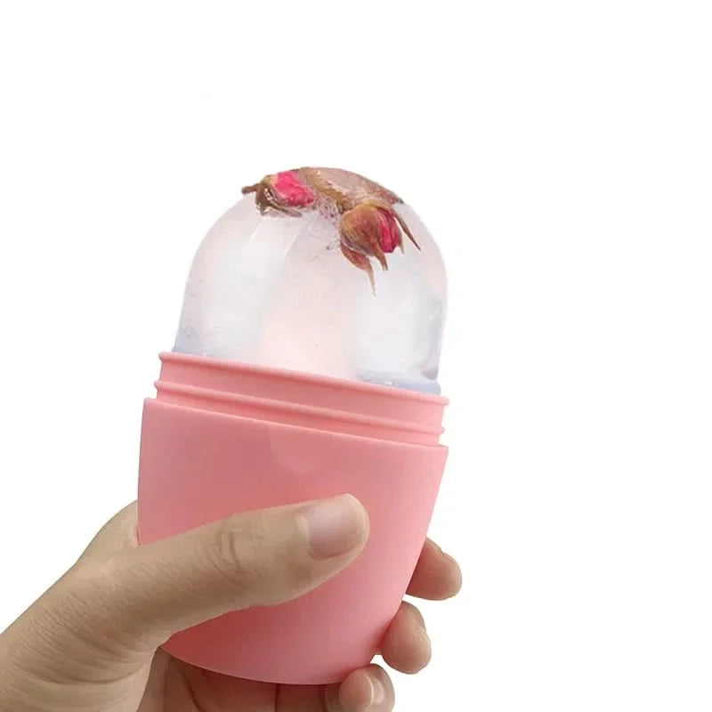 Skin Care Face Lifting Contouring Tool Silicone Ice Cube Trays Ice Globe Ice Balls Face Massager Facial Roller Reduce Acne - M & M Global