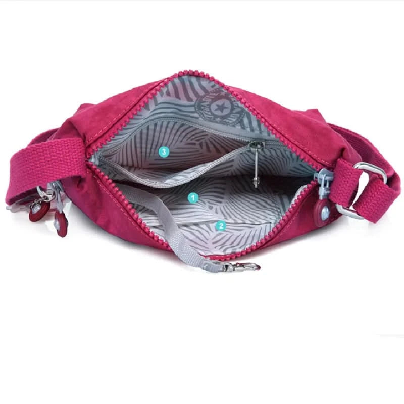 High Quality Fashion Men Women Shoulder Messenger Bag Small Cross Body Phone Purse Lightweight Blue Grey Black Red Purple M0910 - M & M Global