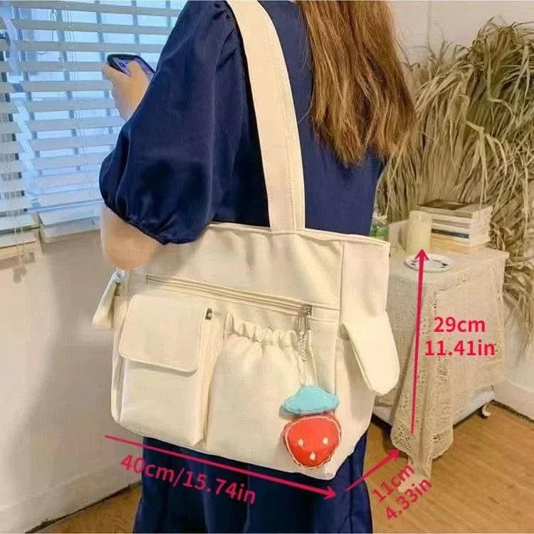 Bag Women Messenger Bag Preppy Student Book Bag Nylon Shoulder Bags Commuter Handbag Women - M & M Global