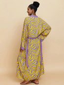 Para Praia Kimono Beach Robe 9 Colors Bikini Cover Ups Beachwear Femme Long Dress Sarong Women Loose Cardigan Swimsuit Covers - M & M Global