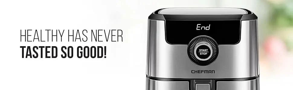 Air Fryer Healthy Cooking, 4.5 Qt,User Friendly and Dual Control Temperature, Nonstick Stainless Steel, Dishwasher Safe Basket, - M & M Global