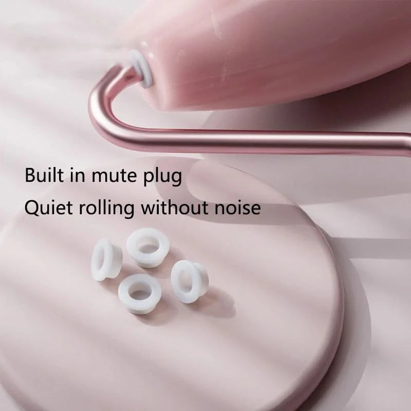 Face And Neck Massager Roller and Guasha Board Resin Non-rose Crystal Jade Roller Beauty Double-ended Massage Skincare Tools - M & M Global