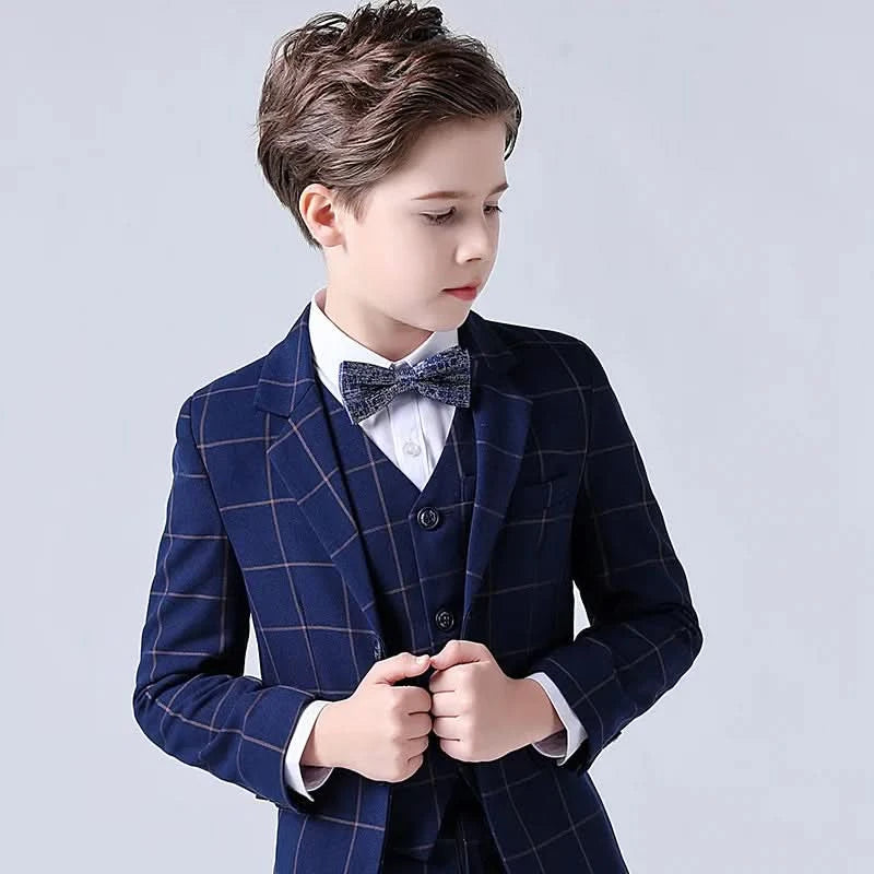 Children Boys Wedding Suit Spring Autumn 1-14 Years Teenager Kids Suits Outfits Set Formal Elegant Suits For Children - M & M Global