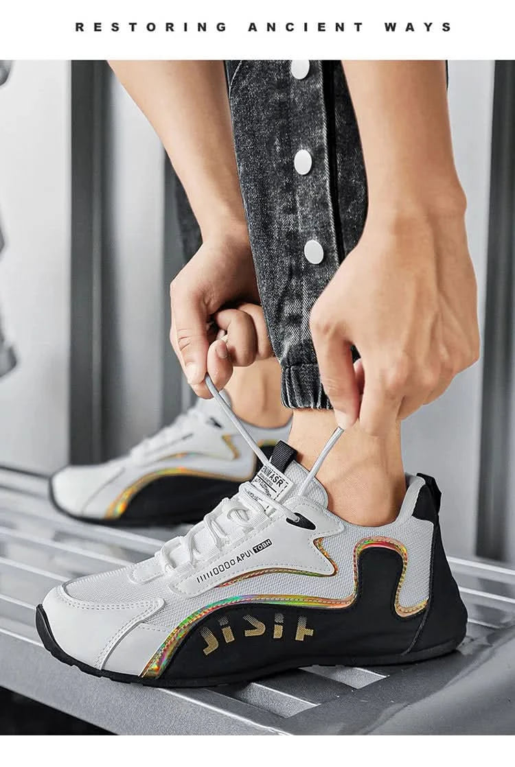 Men's lightweight,breathable,elastic and casual sports shoes are wear-resistant and non slip,suitable for daily outdoor run - M & M Global