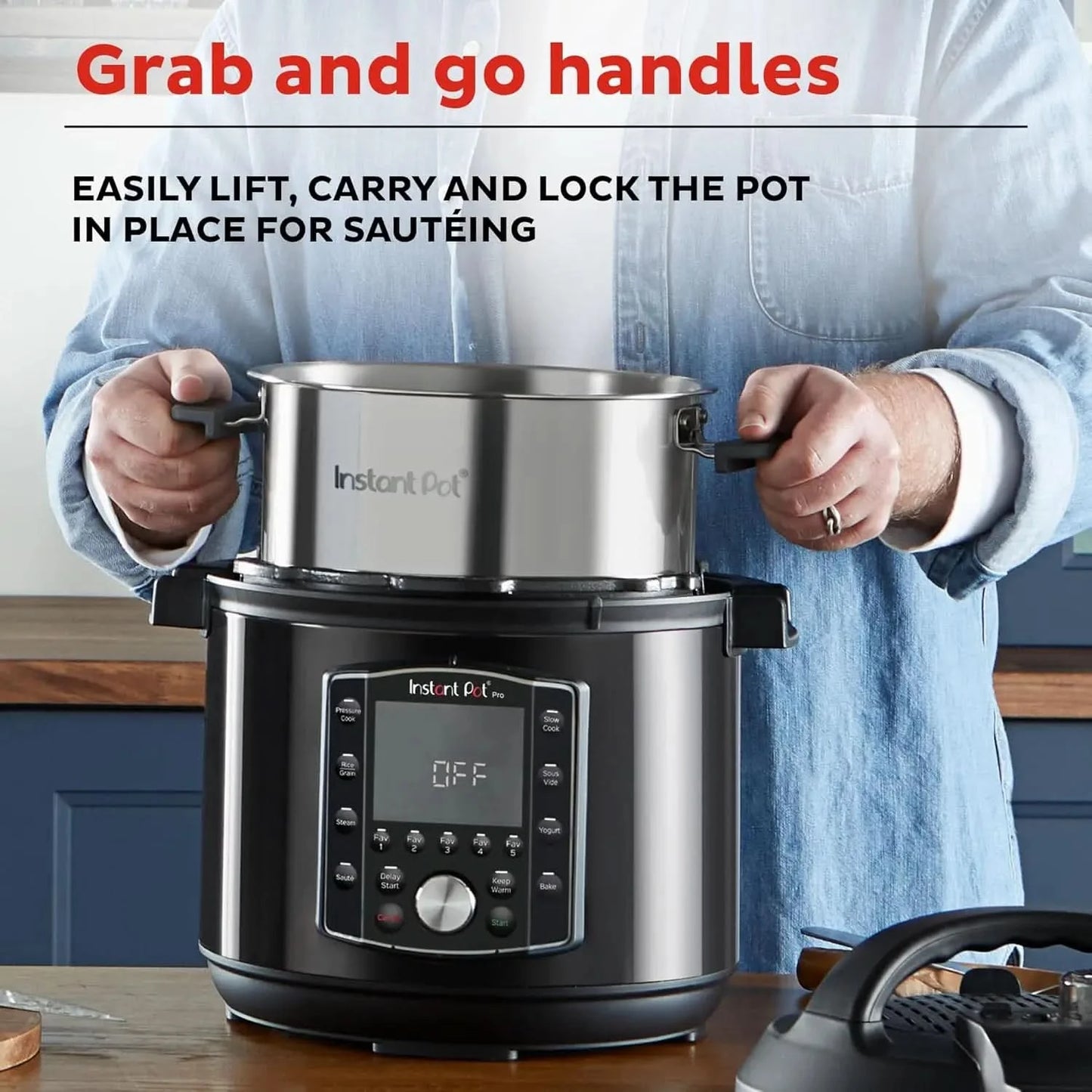 Pro 10-in-1 Pressure Cooker, Slow Cooker, Rice/Grain Cooker, Steamer, Sauté, Sous Vide, Yogurt Maker, Sterilizer, and Warmer, In - M & M Global