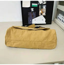 Casual Canvas Messenger Bag Versatile Flip Large Capacity Shoulder Book Bag For Student Adjustable Crossbody Bag For Men Women - M & M Global