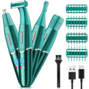 4 in 1 Intimate Areas Haircut Shaver Women Bikini Line Sensitive Razor Balls Pubic Hair Shaving Trimmer Face Beard Clipper 5683A - M & M Global