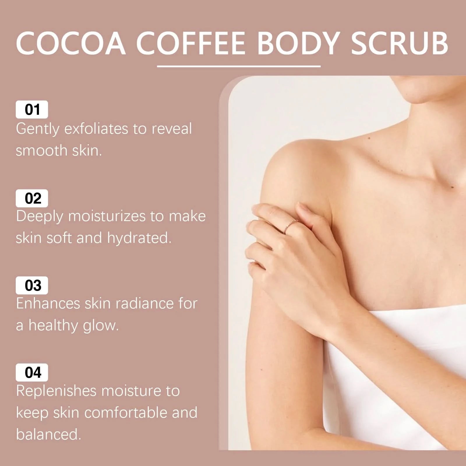 Viareline Coffee Body Scrub Cream Moisturizing Body Anti-oxidation Remove Dead Skins Improve Smoothness Soften Skin Scrub Cream - M & M Global