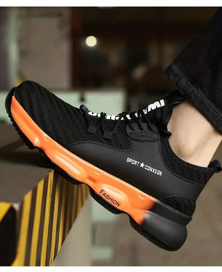 Anti-smash, anti-puncture, breathable, fashionable and comfortable safety shoes