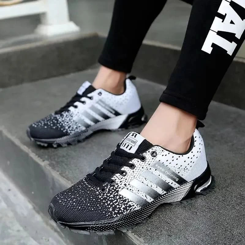 Men's Explosive Street Eye Catching Design Board Shoes with Unique Color Matching Breathable Comfortable Anti Slip Walking Shoes - M & M Global
