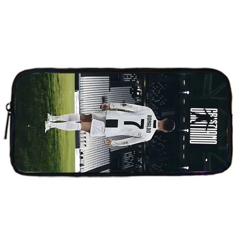 pcs set Football CR7 Star Child School Backpack with Lunch Bags Pencil Bags School Bags for R-Ronaldos Boys Girls Best Gift - M & M Global