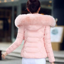 2025 Artificial raccoon fur collar winter jacket women Winter And Autumn Wear High Quality Parkas Outwear Women Coats