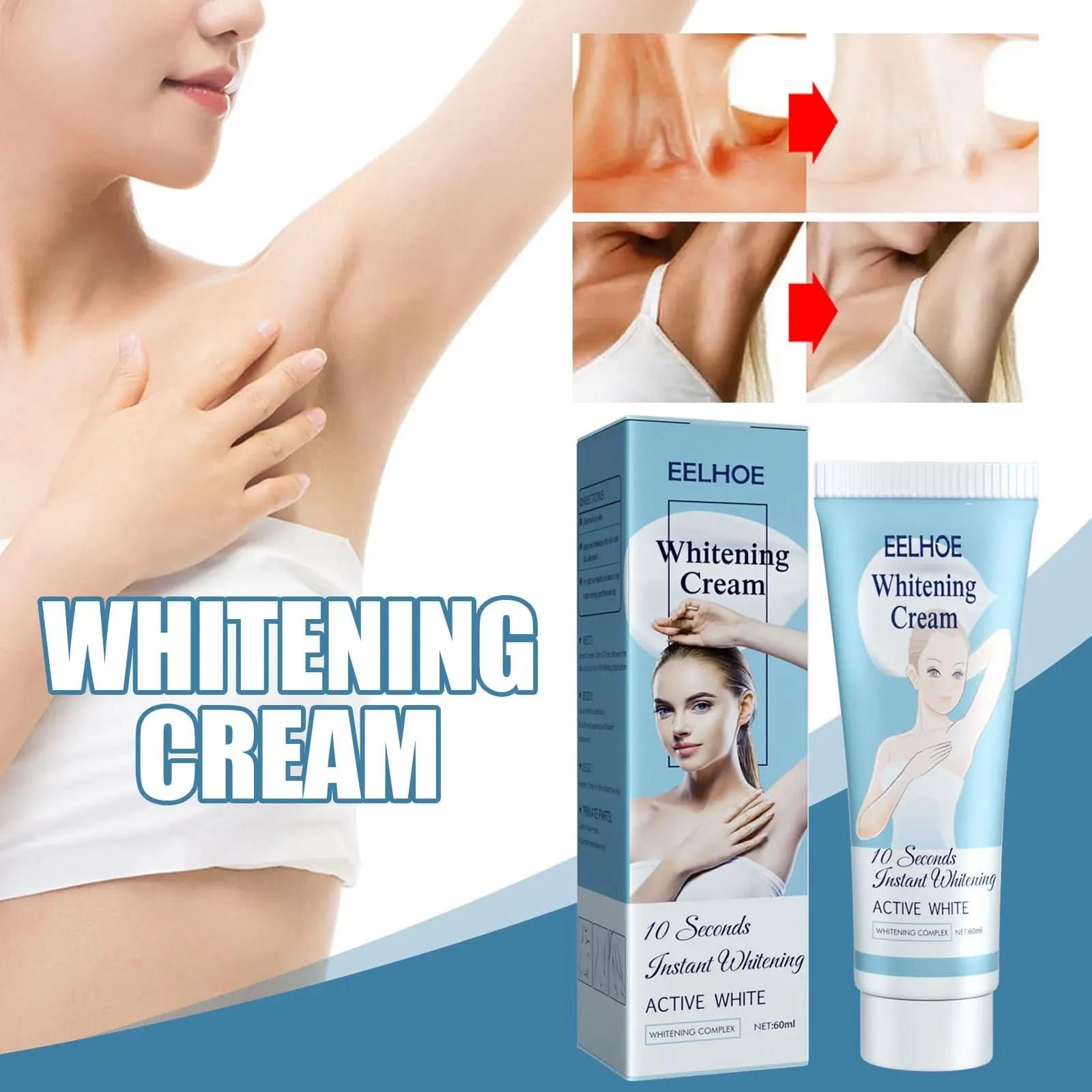 Underarm Whitening Cream Nourishing Refreshing Waterproof Brightening Moisturizing Hydrating And Moisturizing Underarm Cream - M & M Global